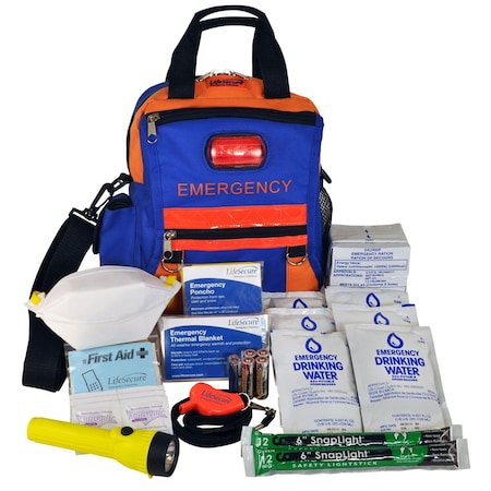Lifesecure SecurEvac High-Visibility/Safety Grab-and-Go Essentials 3-DAY Emergency Kit 80800